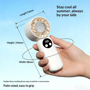 quiet pocket sized ice cooling handheld fan 1