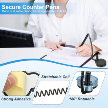reception counter pen with chain base 1