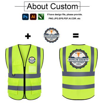 reflective traffic safety vest with multiple pocket 1