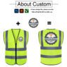 reflective traffic safety vest with multiple pocket 1