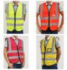 reflective traffic safety vest with multiple pocket 4