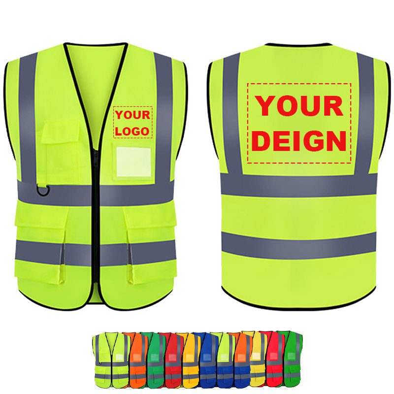 reflective traffic safety vest with multiple pocket reflective traffic safety vest with multiple pocket