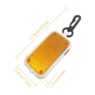 reflective warning flashing light keychain 1