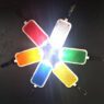 reflective warning flashing light keychain 3