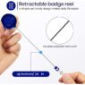 retractable plastic badge reel clips 3