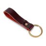 retro double layer vintage genuine leather keychain 5