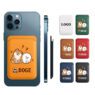 retro magnetic pu leather phone wallet card holder
