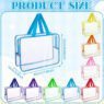 reusable clear toiletry tote bag with handle 1