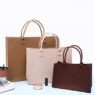 reusable felt shopping tote bag