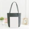 reusable solid color felt shopping tote bag 4