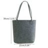 reusable solid color felt shopping tote bag 5