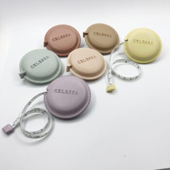 round oil edged leather tape measures 1