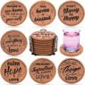 round pu leather drink coaster 1