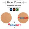round pu leather drink coaster 2