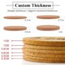 round pu leather drink coaster 4