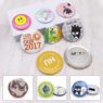 round tinplate mirror magnetic pin badges 2
