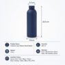 rubber paint matte stainless steel sports water bottle 2