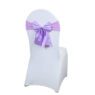 satin elastic chair back flower bow tie 2