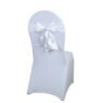 satin elastic chair back flower bow tie 3