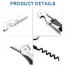 seahorse shape corkscrew stainless wine bottle opener 4