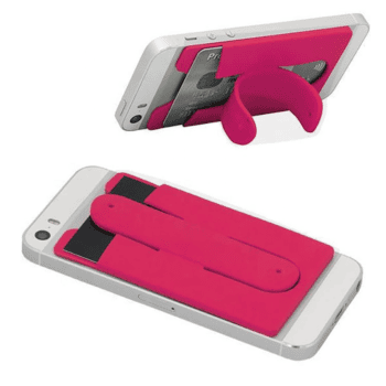 silicone cards holder with cell phone stand 1