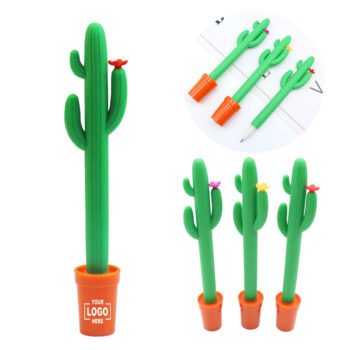 silicone potted cactus ballpoint pen