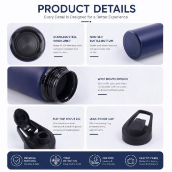 single wall aluminum sports cycling bottle 1