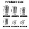 single wall stainless steel camping cup 5