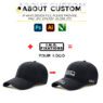 six pane embroidered cotton baseball cap 1
