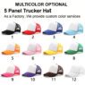 six pane embroidered cotton baseball cap 9