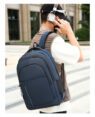 sky gathering sleek unisex oxford travel backpack 5