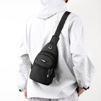 sleek breathable antibacterial nylon crossbody bag for men 3