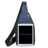 sleek mens solid color pu leather crossbody sling bag 3
