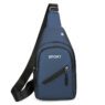 sleek mens solid color pu leather crossbody sling bag 4