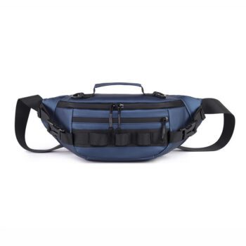 sleek mens waterproof chest sling bag