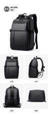 sleek minimalist laptop backpack for men 1