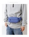 sleek minimalist solid color fanny pack with phone storage 5