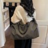 sleek solid color overnight gym duffle bag 3