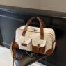 sleek unisex vintage canvas gym duffle bag 1