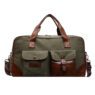 sleek unisex vintage canvas gym duffle bag 5