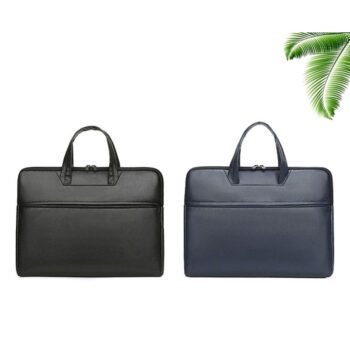 sleek vintage pu leather business laptop briefcase 2