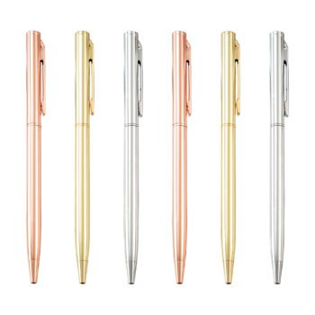 slim aluminum ballpoint pen