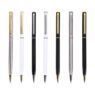slim stainless steel ballpoint pen