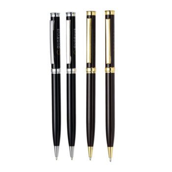 slim twist metal ballpoint pen 1