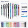 soft touch rubberized metal ballpoint pen 1