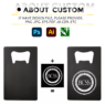 stainless steel credit card beer bottle opener 1