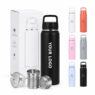 stainless steel insulated water bottle with tea infuser