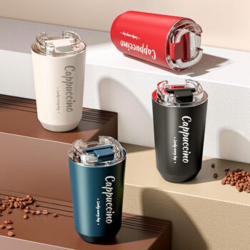 stainless steel vacuum insulated tumbler with lid car 1
