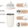 stainless steel vacuum insulated tumbler with lid car 2