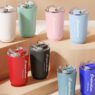 stainless steel vacuum insulated tumbler with lid car 3